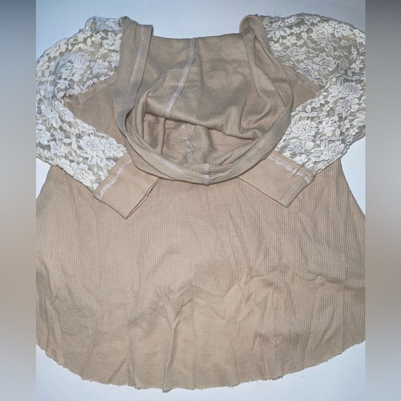 MISS ME JEANS LACE SLEEVED HOODED SWEATER 90s-Y2K BRAND - Picture 3 of 7